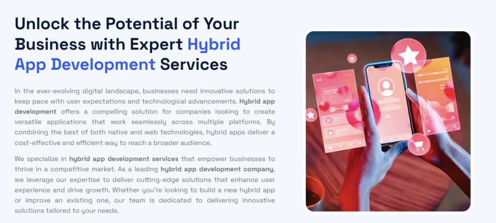 hybrid app development company in the USA